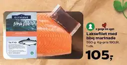 Kvickly Laksefilet med bbq marinade tilbud