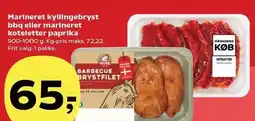 Kvickly Marineret kyllingebryst bbq eller marineret koteletter paprika tilbud
