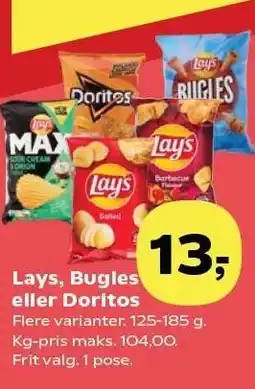 Kvickly Lays, Bugles eller Doritos tilbud
