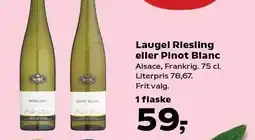Kvickly Laugel Riesling eller Pinot Blanc tilbud