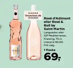 Kvickly Rosé d'Adimant eller Rosé & Roll by Saint Martin tilbud