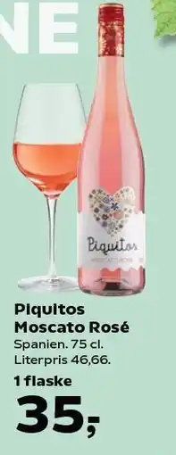 Kvickly Piquitos Moscato Rosé tilbud
