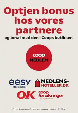 Kvickly Optjen bonus hos vores partnere tilbud