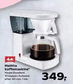 Kvickly Melitta kaffemaskine tilbud