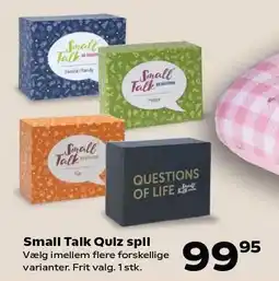 Kvickly Small Talk Quiz spil tilbud
