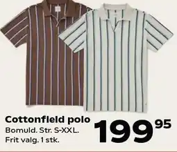 Kvickly Cottonfield polo tilbud
