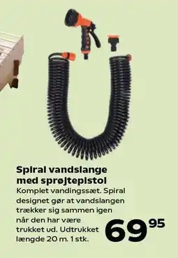 Kvickly Spiral vandslange med sprøjtepistol tilbud