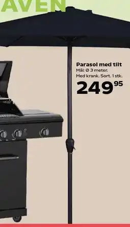 Kvickly Parasol med tilt tilbud