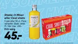 Bilka Shake-it Mixer eller Cool shots tilbud