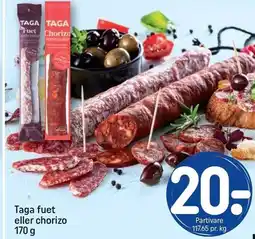 REMA 1000 Taga fuet eller chorizo tilbud