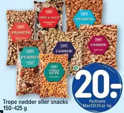 REMA 1000 Trope nødder eller snacks tilbud