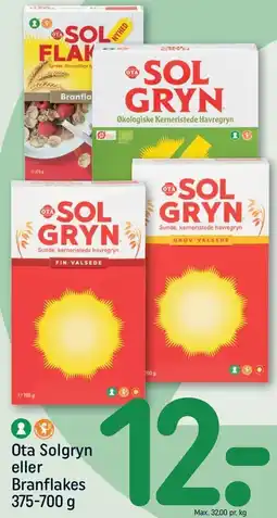 REMA 1000 Ota solgryn eller Branflakes tilbud
