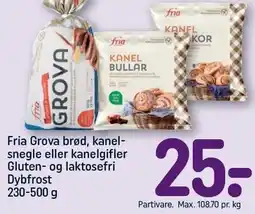 REMA 1000 Fria Grova brød, kanelsnegle eller kanelgifler tilbud