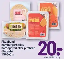REMA 1000 Pizzabund, hamburgerboller, hotdogbrød eller pitabrød tilbud