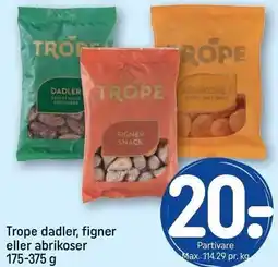 REMA 1000 Trope dadler, figner eller abrikoser tilbud