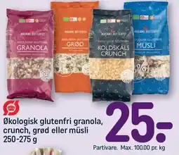 REMA 1000 Økologisk glutenfri granola, crunch, grød eller müsli tilbud