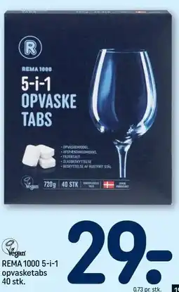REMA 1000 REMA 1000 5-i-1 opvasketabs tilbud