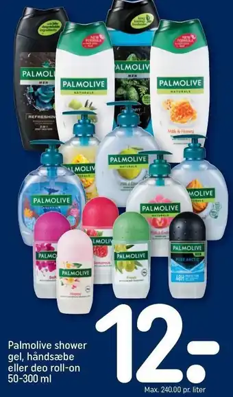 REMA 1000 Palmolive shower gel, håndsæbe eller deo roll-on tilbud