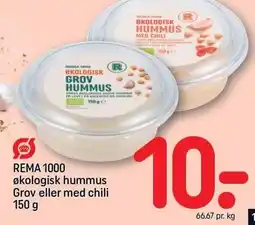 REMA 1000 REMA 1000 økologisk hummus Grov eller med chli tilbud