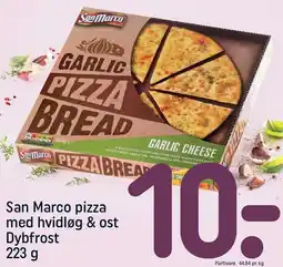 REMA 1000 San Marco pizza med hvidløg & ost tilbud
