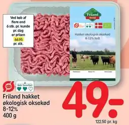 REMA 1000 Friland hakket økologisk oksekød tilbud