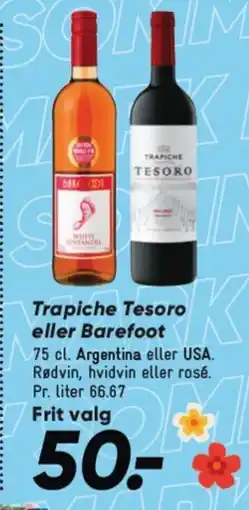 Bilka Trapiche Tesoro eller Barefoot tilbud
