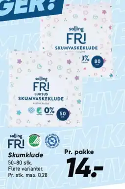 Bilka Salling Fri Skumklude tilbud