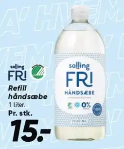 Bilka Salling Fri Refill håndsæbe tilbud