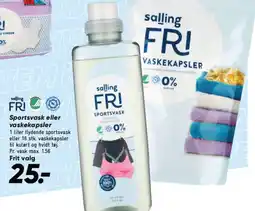 Bilka Salling Fri Sportsvask eller vaskekapsler tilbud