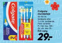 Bilka COLGATE mundpleje tilbud