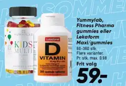 Bilka Yummylab, Fitness Pharma gummies eller Lekaform Maxi/gummies tilbud