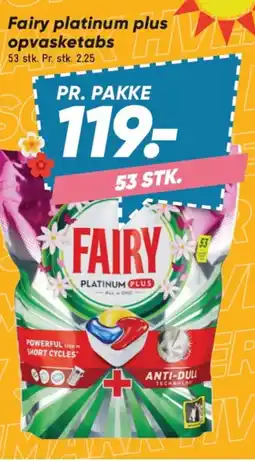 Bilka Fairy platinum plus opvasketabs tilbud
