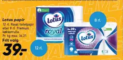 Bilka Lotus papir tilbud
