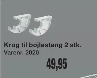 Harald Nyborg Krog til bøjlestang 2 stk tilbud