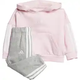 Sport 24 adidas 3-Stripes FL Hood Joggingsæt Børn tilbud
