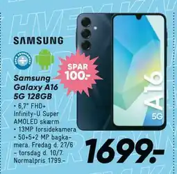 Bilka Samsung Galaxy A16 5G 128GB tilbud