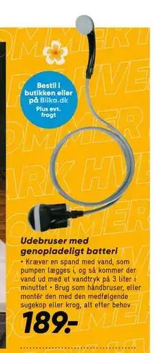 Bilka Udebruser med genopladeligt batteri tilbud