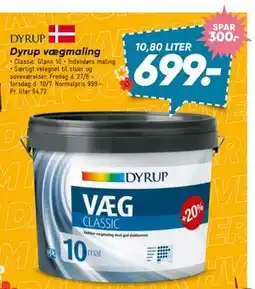 Bilka Dyrup vægmaling tilbud
