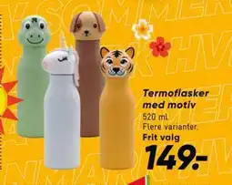 Bilka Termoflasker med motiv tilbud