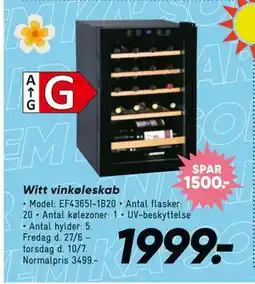 Bilka Witt vinkøleskab tilbud