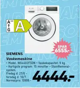 Bilka Vaskemaskine tilbud