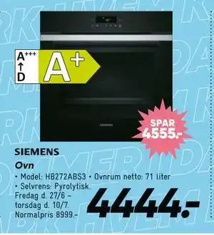 Bilka Ovn tilbud