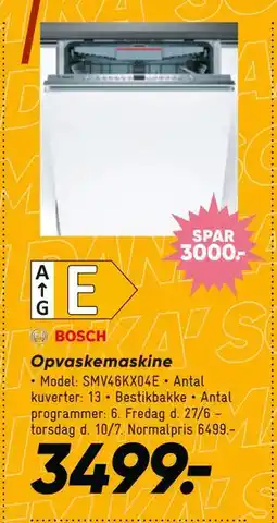 Bilka Opvaskemaskine tilbud