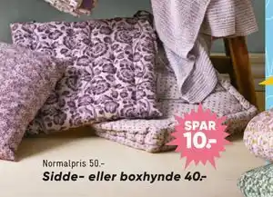 Bilka Sidde eller boxhynde tilbud