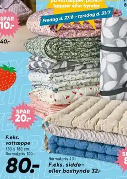 Bilka vattæppe tilbud