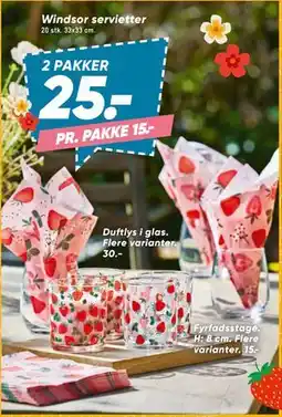 Bilka Windsor servietter tilbud