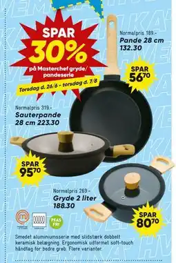 Bilka SPAR 30% på Masterchef gryde/ pandeserie tilbud