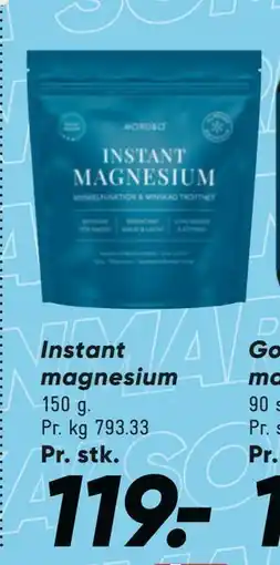 Bilka Instant magnesium tilbud