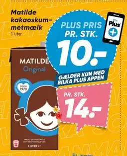 Bilka Matilde kakaoskummetmælk tilbud