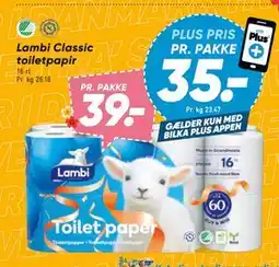 Bilka Lambi Classic toiletpapir tilbud